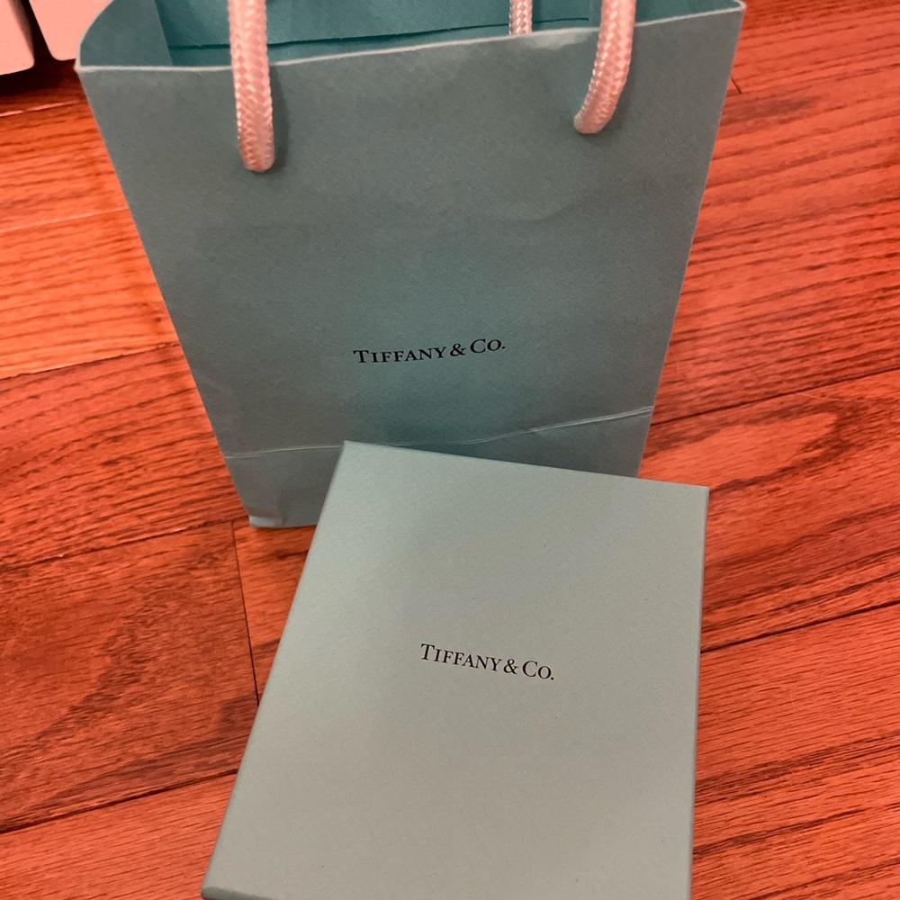 Empty Tiffany box and bag - good condition.
